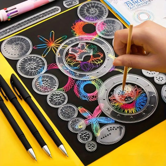 Spirograph-Zeichenset – Kreatives Mal- & Designspiel für Kinder & Erwachsene | Mandala- & Geometrie-Kunst