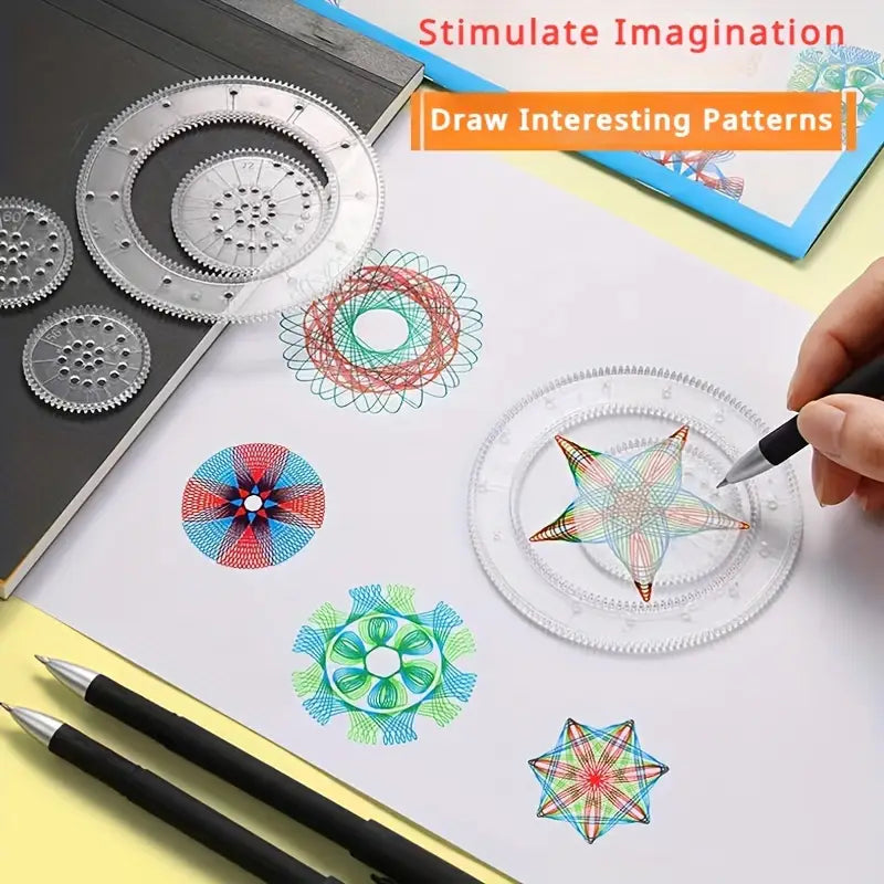 Spirograph-Zeichenset – Kreatives Mal- & Designspiel für Kinder & Erwachsene | Mandala- & Geometrie-Kunst