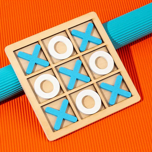 Holz-Tic-Tac-Toe-Spiel – Klassischer Spielspaß für die ganze Familie