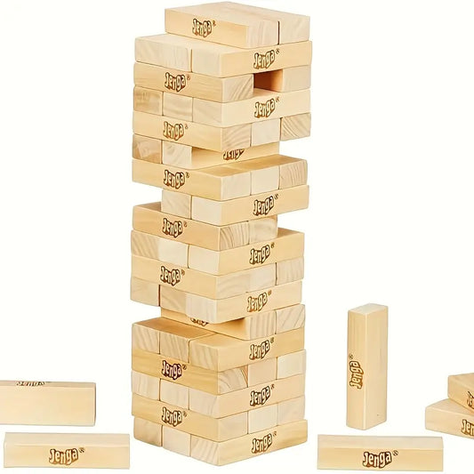 Jenga Giant– Das Original Geschicklichkeitsspiel aus Holz | Stapelspiel für Kinder & Erwachsene