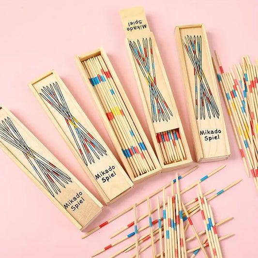Mikado-Spiel aus Holz – Klassisches Geschicklichkeitsspiel