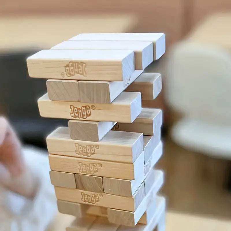 Jenga Giant– Das Original Geschicklichkeitsspiel aus Holz | Stapelspiel für Kinder & Erwachsene