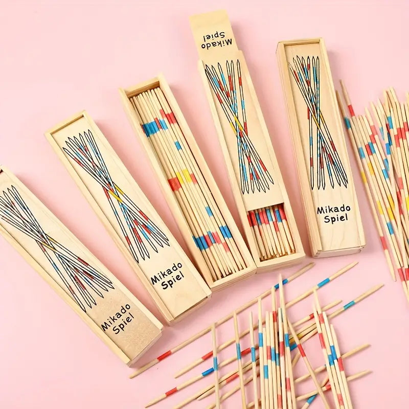Mikado-Spiel aus Holz – Klassisches Geschicklichkeitsspiel