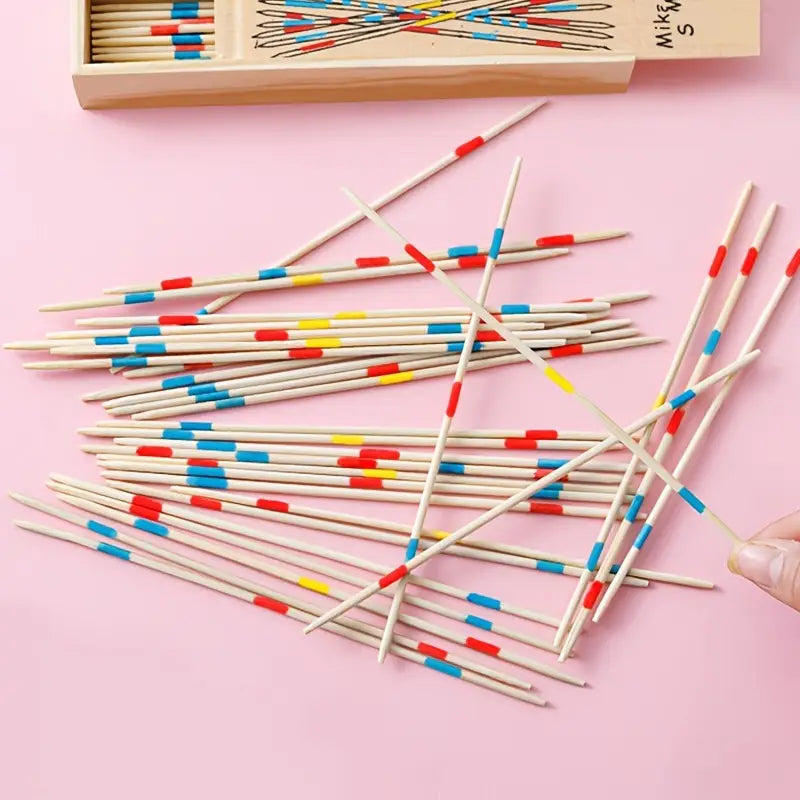 Mikado-Spiel aus Holz – Klassisches Geschicklichkeitsspiel